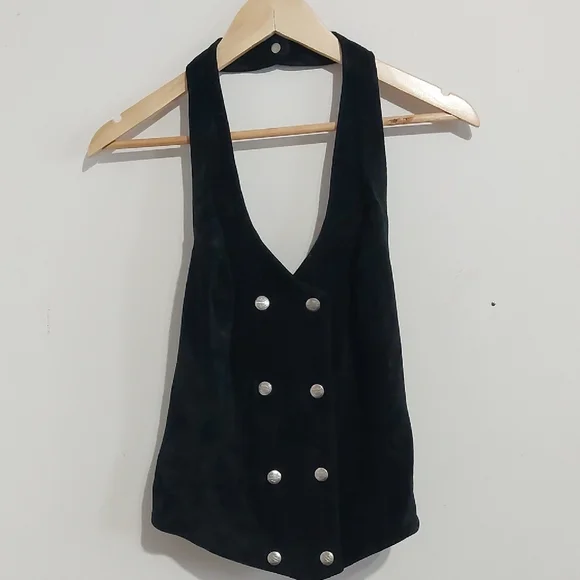 Vintage Suede Harley-Davidson Corset - Picture 1 of 10